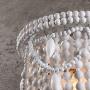 Jiuzhuo Classic Style Distressed White Wood Beaded 1-Light Decorative Indoor Wall Sconce Light