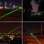 Powerful Tactical Green Flashlight Adjustable Focus Green Light Burning Beam Light Flashlight for Hunting Hiking Outdoor Projector Travel