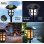 Bell Howell 2905 Smart Solar Lights Pathway Outdoor Garden Path Light Waterproof Wireless Sun Powered Landscape Lighting for Yard Patio Set of 4 Black