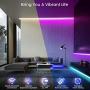 LED Strip Lights 16.4Ft,SOLMORE Bluetooth RGB LED Strip Music Sync Color Changing LED Lights Strips 24-Key Remote DIY Color Options RGB LED Strip Lights APP Controlled for Room Ceiling Under Cabinet