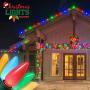 CHRISTMAS LIGHTS FACTORY - C9 - Multi Color - Super Bright LED Frosted Bulbs - 25 Bulbs ONLY - Commercial Grade - Dimmable - Indoor & Outdoor. Be a Beacon of Holiday Spirit, Joy.