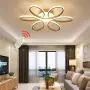 ZipLighting Modern LED Ceiling Light Dimmable Ceiling Lighting with Remote Round Ceiling Light Fixture Ceiling Lamp Flower Shape for Dinning Room Bedroom Kitchen Hallway 80W Decorative Lamp