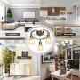 Tangkula 3-Light Ceiling Light, Flush Mount Ceiling Lamp, Adjustable Spotlight Spiral Ceiling Fixture for Kitchen, Hallway, Living Room & Bedroom (Nickel)