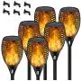 Staaricc 6Pack-33LED Solar Lights Outdoor, Solar Torch Light with Flickering Flame for Halloween&Christmas, Waterproof Festive Decoration&Romantic Landscape Lights for Garden Pathway-Auto On/Off