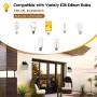 Outdoor Wall Lantern Dusk to Dawn Photocell Sensor, Matte Black Exterior Wall Sconce, E26 Base Socket, Premium Waterfall Glass, 100% Anti-Rust Waterproof Wall Mount Lamp for Entryway Porch Doorway