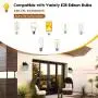 Outdoor Wall Lantern Dusk to Dawn Photocell Sensor, Matte Black Exterior Wall Sconce, E26 Base Socket, Premium Waterfall Glass, 100% Anti-Rust Waterproof Wall Mount Lamp for Entryway Porch Doorway