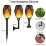 Staaricc 10Pack-12LED Solar Lights Outdoor, Solar Tiki Torches with Flickering Flame for Halloween&Christmas, Waterproof Festive Decoration&Romantic Landscape Lights for Garden Pathway-Auto On/Off