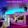 Led Strip Lights 100 Feet, Dimmable Color Changing by 44Key Remote Controller Ultra Long Strip Lights, Sync to Music Led Lights for Bedroom,Room and Home Decoration