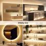 LE LED Strip Light White, 16.4Ft Dimmable Vanity Lights, 3000K Super Bright LED Tape Lights, 300 LEDs SMD 2835, Strong 3M Adhesive, Suitable for Home, Kitchen, Under Cabinet, Bedroom, Warm White