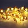 Easter LED String Lights Crab Sea Beach Theme 10ft 30 LEDs Battery Operated Copper Wire Night Light Waterproof Indoor Bedroom Children Girls Room Wall Décor Party Decorations