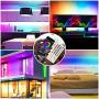 LED Strip Lights Music sync APP Control,Waterproof Flexible RGB LED Strip Lights 32.8ft Color Changing Rope Lights LED Tape Lights Neon Mood Lights Room Bedroom