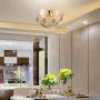 Garwarm Modern Flush Mount Chandelier, Stainless Steel Ceiling Light for Living Room Bedroom Dining Room, 6 Lights Ceiling Light Fixtures Gold Garwarm Modern Flush Mount Chandelier, Stainless Steel Ceiling Light for Living Room Bedroom Dining Room, 6 Lights Ceiling Light Fixtures Gold