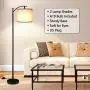 Rottogoon Floor Lamp for Living Room, LED Standing Lamp with 2 Lamp Shades for Bedroom, 9W LED Bulb Included Rottogoon Floor Lamp for Living Room, LED Standing Lamp with 2 Lamp Shades for Bedroom, 9W LED Bulb Included