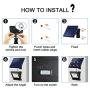 Solar Lights Outdoor, Hikeren IP65 Waterproof Solar Lights(White Light), 30 LED Solar Spot Light, Easy-to-Install Solar Outdoor Lights for Front Door, Yard, Garage, Deck