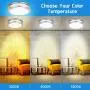 Drosbey 36W Dimmable LED Flush Mount Ceiling Light Fixture, Kitchen Light Fixtures, 13 inch Ceiling Lights for Bedroom, Bathroom, 3000K/4000K/5000K Adjustbale, Super Bright 3500LM Drosbey 36W Dimmable LED Flush Mount Ceiling Light Fixture, Kitchen Light Fixtures, 13 inch Ceiling Lights for Bedroom, Bathroom, 3000K/4000K/5000K Adjustbale, Super Bright 3500LM