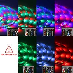Daybetter 3528 Led Strip Lights Color Changing with 24 Key Remote and Power Supply( 2 Rolls of 16.4ft )