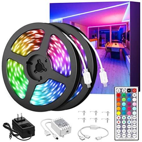 NOWES 65.6ft LED Strip Lights, Color Changing Dimmable RGB Tape Lights, 5050 LEDs Rope Lights with Remote Control and 24V Power Supply, Indoor Light Strips for Bedroom, Living Room, Kitchen, Party NOWES 65.6ft LED Strip Lights, Color Changing Dimmable RGB Tape Lights, 5050 LEDs Rope Lights with Remote Control and 24V Power Supply, Indoor Light Strips for Bedroom, Living Room, Kitchen, Party
