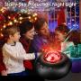 HANGRUI Star Projector, Starry Sky Night Light Projector with Bluetooth Music Speaker & Remote Control for Bedroom & Party, Galaxy Projector Lamp with Voice Control & APP Timer Setting for Baby & Kids