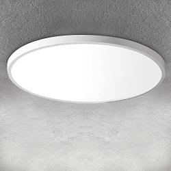 LED Flush Mount Ceiling Light Fixture 12 Inch 24W, 3200LM, 5000K Daylight White Modern Ceiling Lamp,Under One-Inch Thick LED Ceiling Light for Bedroom Closet Stairwell Hallway Kitchen Remodel Light