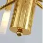 BOKT Post Modern Lighting 20-Light Living Room Chandelier Lighting Island Frosted Glass Lampshade G4 Lamp Socket led Lights Fixture Flush Mount (Gold, Large)