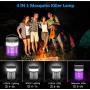 Bug Zapper Mosquito Killer Lamp,OKK Solar Operated and Battery Powered Electric Mosquito Zapper with Rechargeable Waterproof Insect Fly Pest Attractant Trap Repellent for Outdoor and Indoor [3-in-1]