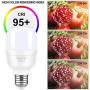 Hisoo 9W LED Full Spectrum Light Bulb Light Therapy Lamp Bulb High CRI Cool White Natural Sunlight Bulb Eye-Care Dimmable Light Lamp Happy Light for Study Office Bedroom Living Room (4pack)