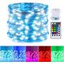 16 Color Changing Fairy Lights, Battery Operated Twinkle Lights with Remote and 8 Light Modes Waterproof 3AA Battery Case, String Lights for Bedroom Wedding Party Christmas Halloween, 33 Feet 100 Leds