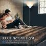 LED Floor Lamp - 3000K Standing Lamps, 9W Energy Saving, 40,000 Long Lifespan, Warm White Eye-Friendly, Torchiere Floor Lamps for Bedrooms, Lamps for Living Room, Reading and Working