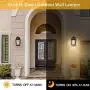 Motion Sensor Wall Light Fixture,10.5 Security Infrared Induction Lamp Glass Black Outdoor Wall Lights Dusk to Dawn, Untrammelife E26 IP65 Wall Lantern Sconce Lighting for Patio Porch (Set of 2) Motion Sensor Wall Light Fixture,10.5 Security Infrared Induction Lamp Glass Black Outdoor Wall Lights Dusk to Dawn, Untrammelife E26 IP65 Wall Lantern Sconce Lighting for Patio Porch (Set of 2)