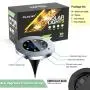 Solar Ground Lights, 8 LED Solar Disk Lights Outdoor Waterproof for Garden Yard Patio Pathway Lawn Driveway Walkway- Warm White (10 Pack) Solar Ground Lights, 8 LED Solar Disk Lights Outdoor Waterproof for Garden Yard Patio Pathway Lawn Driveway Walkway- Warm White (10 Pack)
