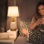 Bedside Touch Lamp with USB Charging Port, 3 Way Dimmable Modern Nightstand Lamp with White Lampshade Pineapple LED Touch Lamp for Living Room, Bedroom, Guest Room, Office, 6W LED Edison Bulb Included