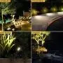 Kohree Upgraded Landscape Lights, 12V Low Voltage Plug in LED Outdoor Spotlight Landscape Lighting Waterproof for Driveway, Yard, Lawn, Swimming Pool,Garden Lights, UL Adapter (Warm White,4 Pack)