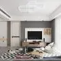 CHYING Modern Ceiling Light, White Flush Mount LED Rectangle Light Fixture 60W 6000K White Light PVC Metal Lighting for Living Room Bedroom Study