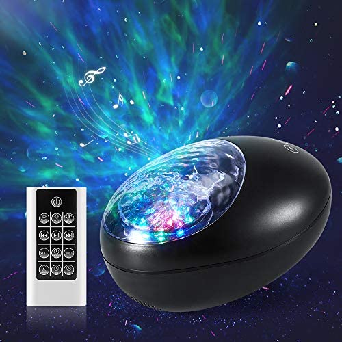 Galaxy Projector LED Star Night Light for Bedroom, Skylight for Adults Kids Girls Birthday Valentines Day Gifts, Ocean Wave Starry Sky Lights Room Ceiling Party Decor with Bluetooth Speaker Remote