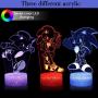 Sonic Light Night Anime Lamp Sonic The Hedgehog Night Light with Remote Control Kids Bedroom Decoration, Creative Lighting for Kids and Sonic The Hedgehog Fans Christmas Birthday Gifts