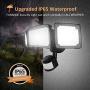 Motion Sensor Light Outdoor, FURANDE LED Security Lights with 3 Adjustable Heads, 42W 6000K 4000LM Super Bright Outdoor Flood Light, IP65 Waterproof for Pathway, Garage, Front Door and Yard