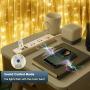 Curtain String Lights, 300 Brilliant LED Lights USB Powered Window String Light, IP64 Waterproof Decorative Lights for Wedding, Home, Party, Bedroom (Warm Light) (9.8ftx9.8ft)