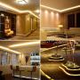 LED Rope Lights Outdoor SURNIE Warm White 50ft Waterproof Flexible, Strip Lights Kit Connectable, Cuttable, 110V 3000K Indoor UL Certified Decorative Lighting Location Garden Stairs Balcony Party…