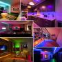50ft Led Strip Lights, USTO Music Sync Color Changing Led Lights Strip, Led Tape Lights with Phone App and Remote, Led Lights for Bedroom,Living Room,Party