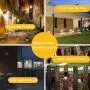 Solar Deck Lights, Solar Light Outdoor 6 LEDs Per Light Waterproof Solar Fence Lights for Outdoor Deck, Patio, Stair, Yard, Path and Driveway Pack of 8