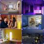 AMANEER Floor Lamp , Music Sync Color Changing Ambient Light ,RGB LED Night Lamps with Fabric Shade for Living Room Bedroom Play Room AMANEER Floor Lamp , Music Sync Color Changing Ambient Light ,RGB LED Night Lamps with Fabric Shade for Living Room Bedroom Play Room