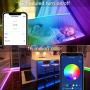 Arzerlize LED Strip Lights 32.8ft 300LEDs WiFi Connect Waterproof Smart RGB LED Strip Lights for Bedroom Music Sync Color Changing Rope Tape Lights for Party Indoor Outdoor APP Control with Remote