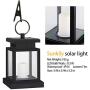 Hanging Solar Lights Outdoor Solar Umbrella Lantern Garden Patio Umbrella Lights Candle Lantern for Decorated Patio Deck(Pack of 6)