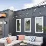 Afirst LED Outdoor Patio Lights 20Ft with 15 Bulbs Edison Lights Weatherproof Outdoor String Lights for Backyard Party Market Wedding Black
