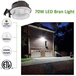 LED Barn Light,Paktonvo 70W 5000K Daylight 9800LM Dusk to Dawn LED Outdoor Yard Light with Photocell,700W MH/HPS Equiv,ETL Listed LED Security Area Light for Farm/Porch Yard Street …