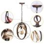 Farmhouse Chandelier Light Fixture Rustic Antler Chandelier Pendant Lighting for Kitchen Island Dining Room Foyer Entryway