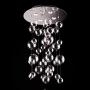 Saint Mossi Modern Glass Raindrop Chandelier Lighting Flush Mount LED Ceiling Light Fixture Pendant Lamp for Dining Room Bathroom Bedroom Livingroom 4 GU10 Bulbs Required H31'' X D20''