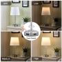 Touch Crystal Lamp for Bedroom with USB Ports, Kakanuo White USB Bedside Table Lamp Nightstand Lamp, 3 Way Dimmable Crystal Touch Lamp for Bedroom, Living Room and Office (LED Bulb Included) Touch Crystal Lamp for Bedroom with USB Ports, Kakanuo White USB Bedside Table Lamp Nightstand Lamp, 3 Way Dimmable Crystal Touch Lamp for Bedroom, Living Room and Office (LED Bulb Included)