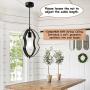 Tipace Vintage Pendant Light Rustic Metal Oil Rubbed Black Finish Industrial Ceiling Hanging Light Fixture for Indoor Kitchen Island Dining Living Room Farmhouse