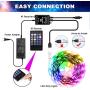 Daybetter LED Strip Lights 25ft, Music LED Lights for Bedroom Home Party